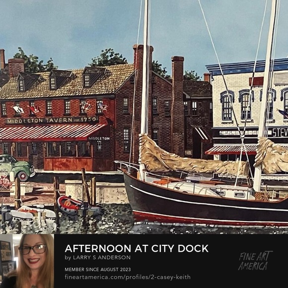 Afternoon at City Dock by Larry S. Anderson - Picture 2 of 5